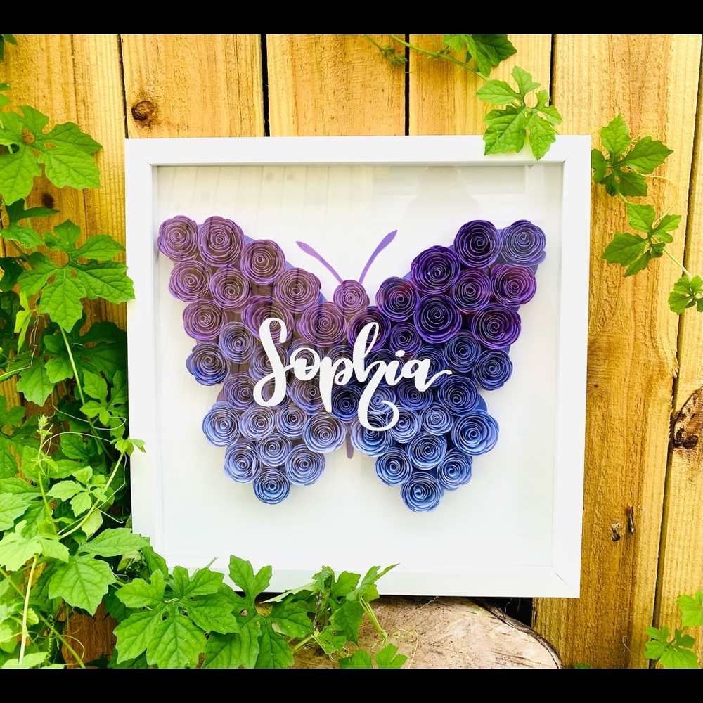 12x12 Personalized wall art | Flower wall art